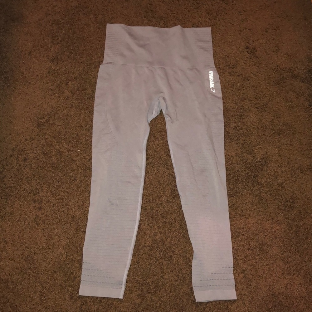 Gymshark cropped seamless leggings size large